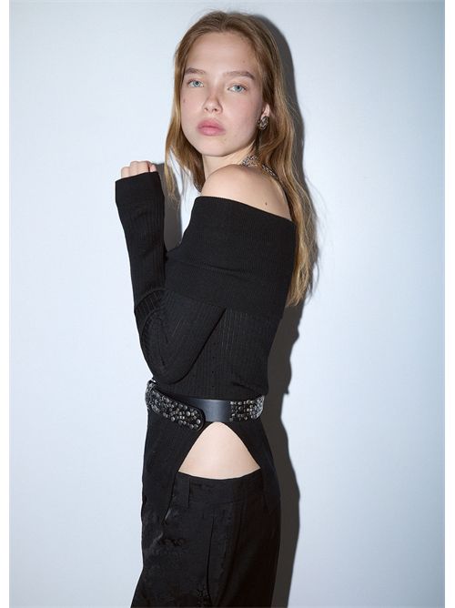 Maglia in lana con scollo bardot LIU JO | WF6099MA77Q/22222